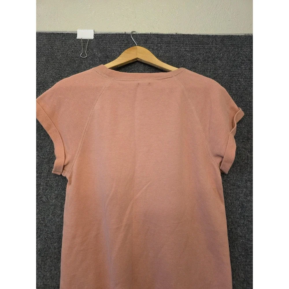 Aerie Dress Womens Small Pink French Terry Short‎ Sleeve Sweatshirt Mini Casual